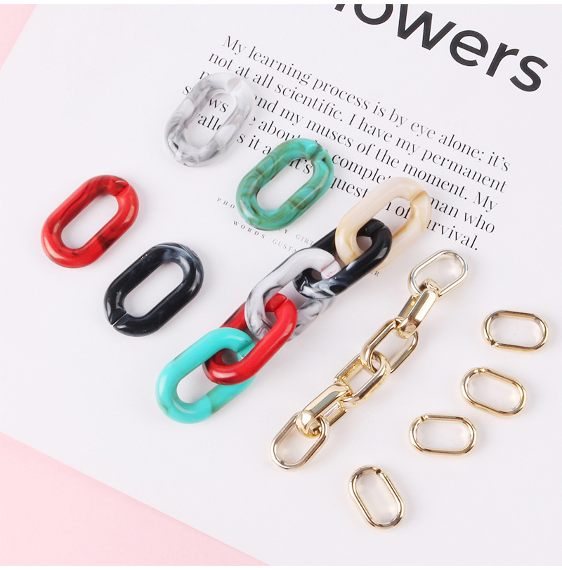 Set 10 Mặt Dây Chuyền Acrylic Có Thể Tháo Rời