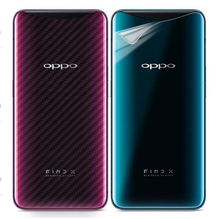 (mua 1 Take 1) Miếng Dán Sợi Carbon Mềm Bảo Vệ Mặt Sau Cho Oppo A5 A7 A9 F11 Pro