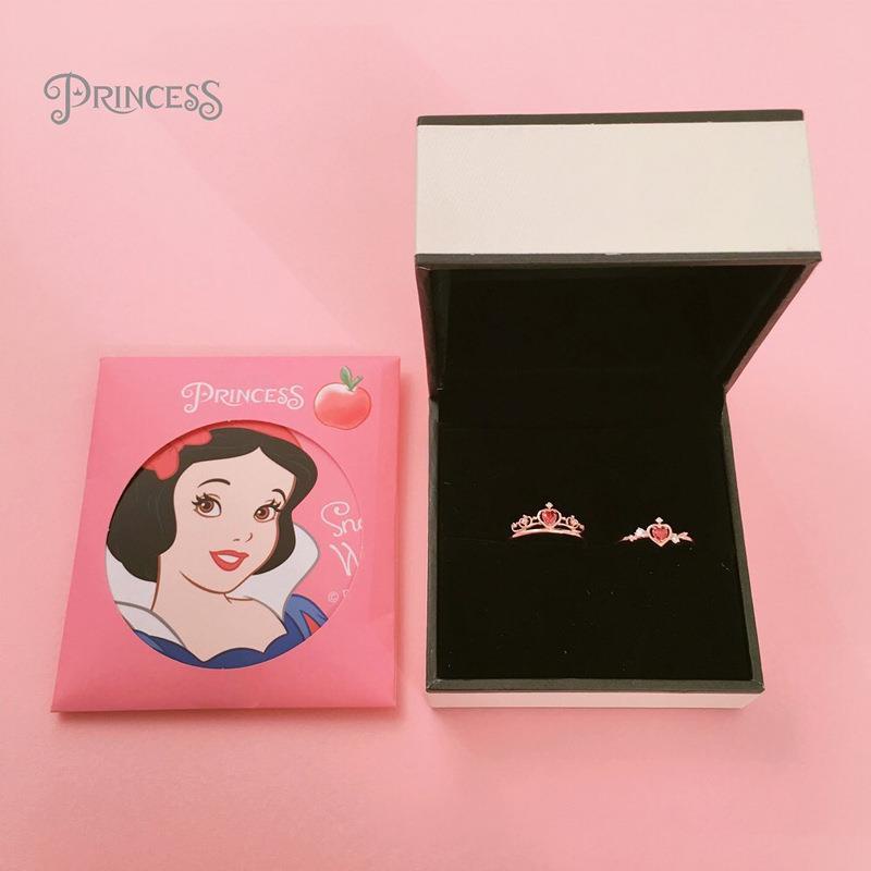 Nhẫn Disney Princess bạc S925 mạ vàng 10k kèm box quà tặng sang trọng