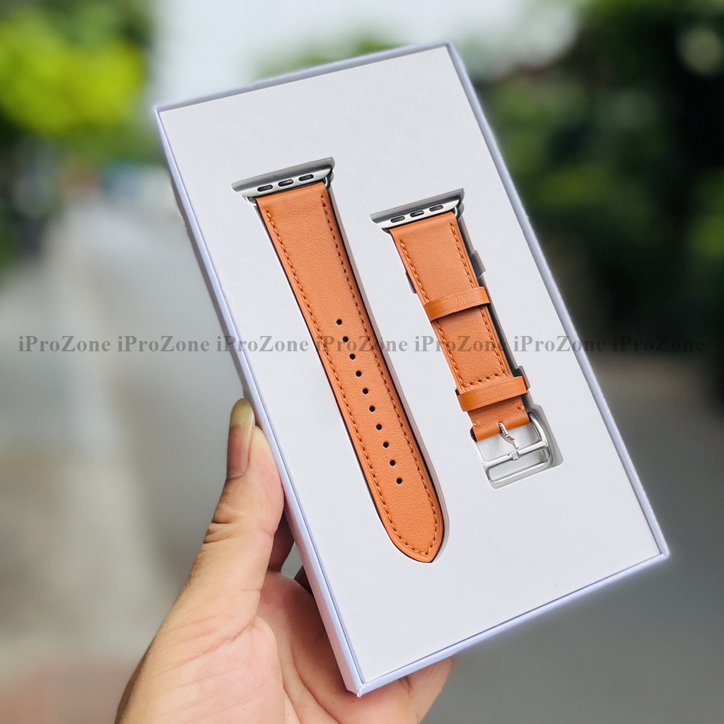 Dây da thật Luxury Wiwu Leather Watch Bands cho Đồng hồ thông minh Watch 7  Size 41 – 45 mm , 38 - 42 mm , 40 - 44 mm