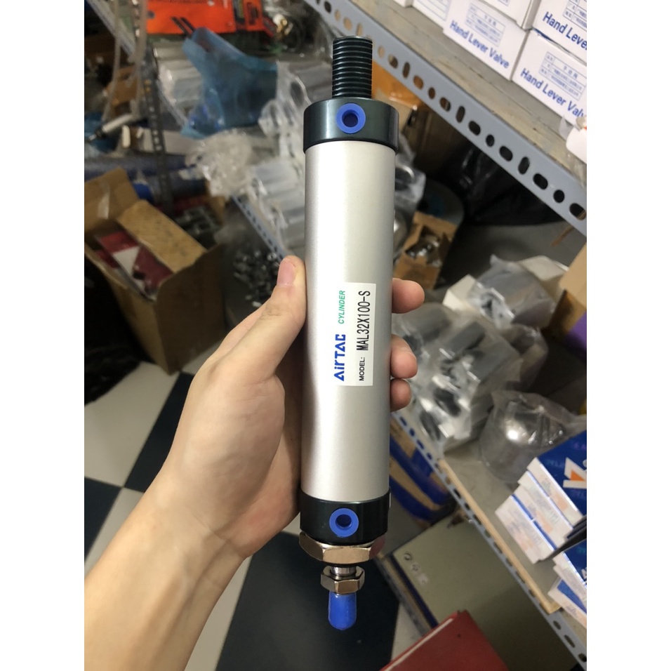 Xi lanh khí nén đường kính 32 hành trình 50, 75,100,175,200,250,300,400,500