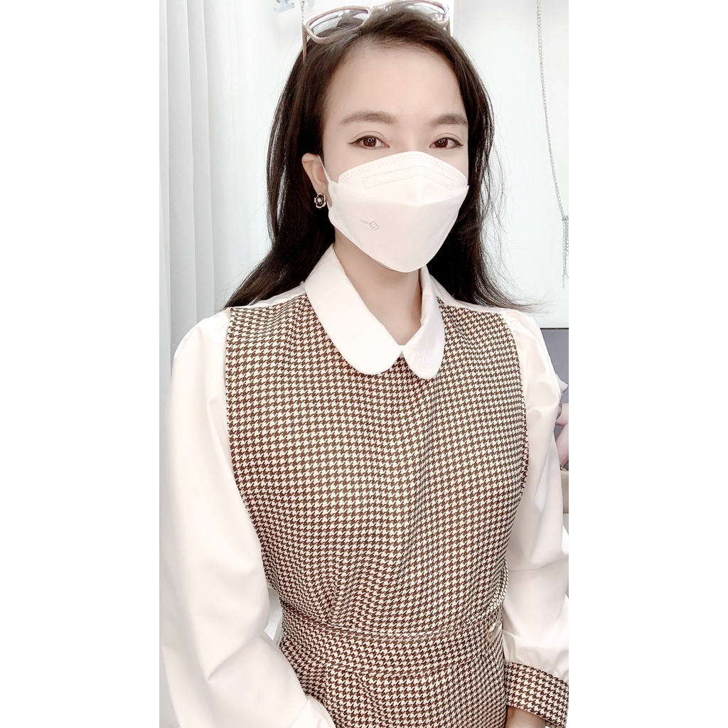 Khẩu trang KF94 3D Minh Hiếu gói 10 Chiếc tiêu chuẩn hàn quốc 4 lớp chính hãng MH1