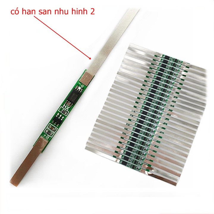 Mạch sạc xả bảo vệ bin 1s có chân kẻm nối dài