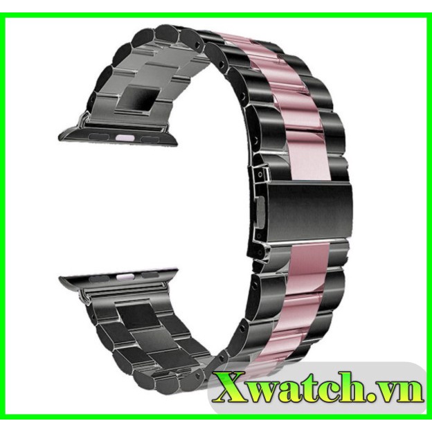 Dây đồng hồ kim loại Appple Watch bằng thép không gỉ (Khóa Gấp dành cho Appple Watch 38mm 40mm 42mm 44mm)