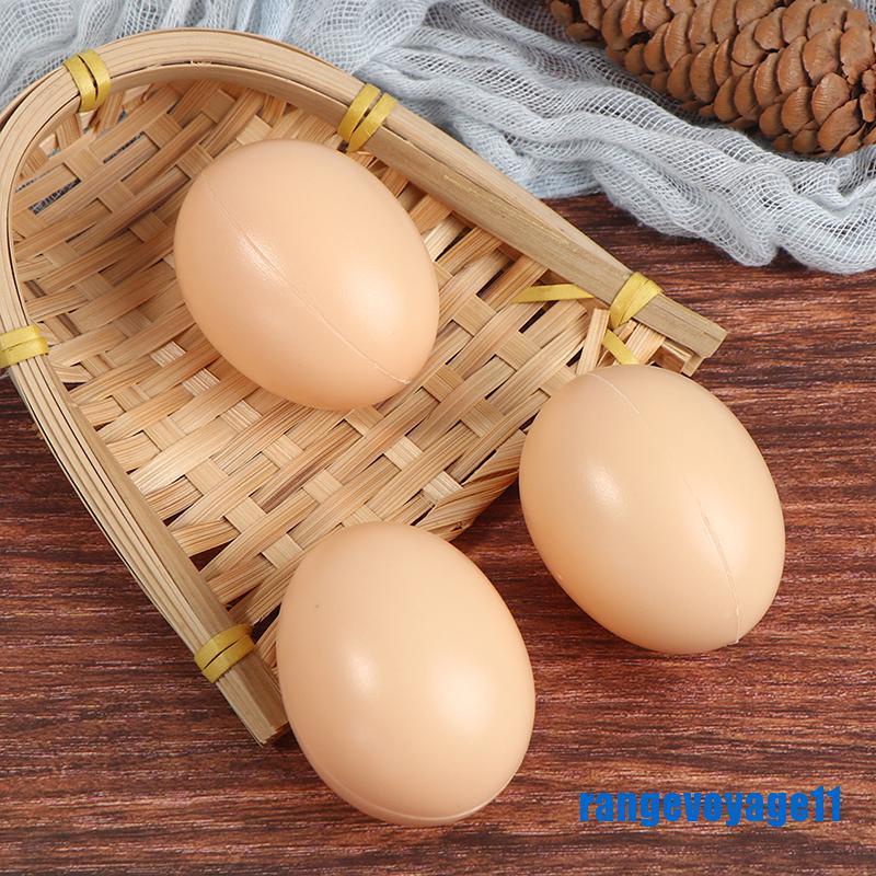 Bộ 10 Quả Trứng Giả Bằng Nhựa Dùng Trang Trí DIY