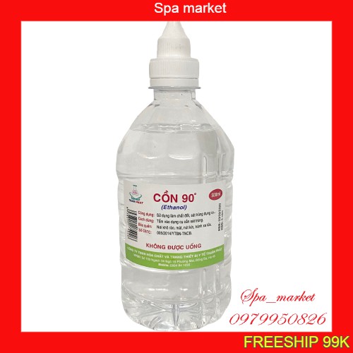 Cồn 70 độ 90 độ sát khuẩn và rửa tay 500ml