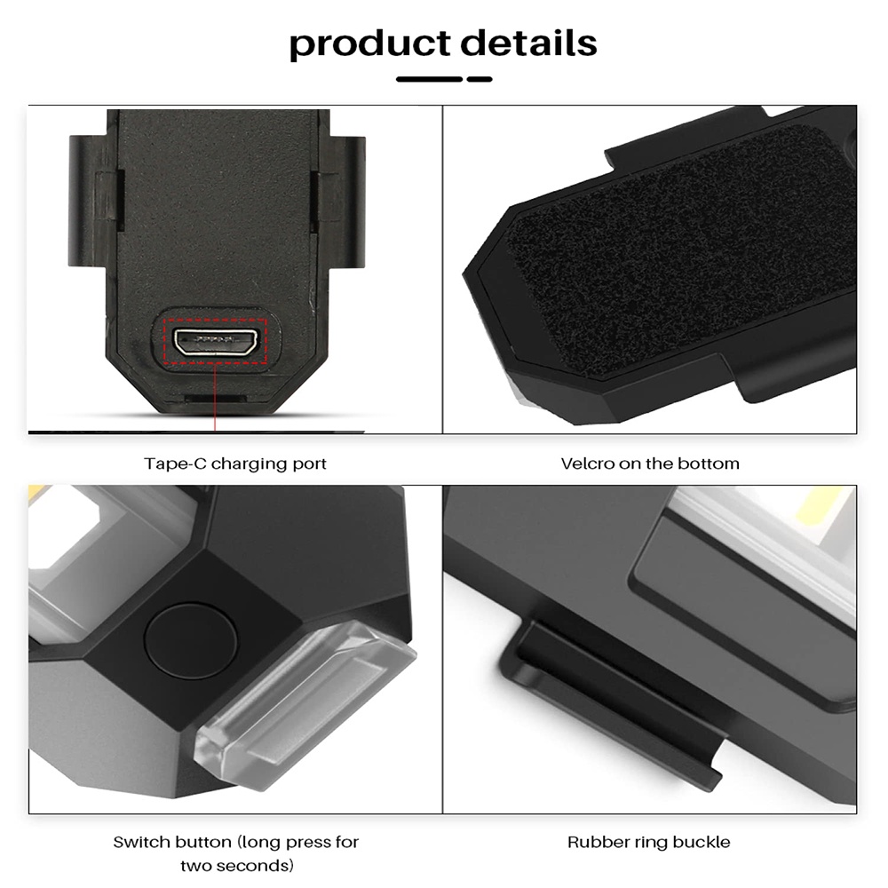 Đèn LED Cảnh Báo Gắn Đuôi Xe Máy Chống Va Chạm 7 Màu