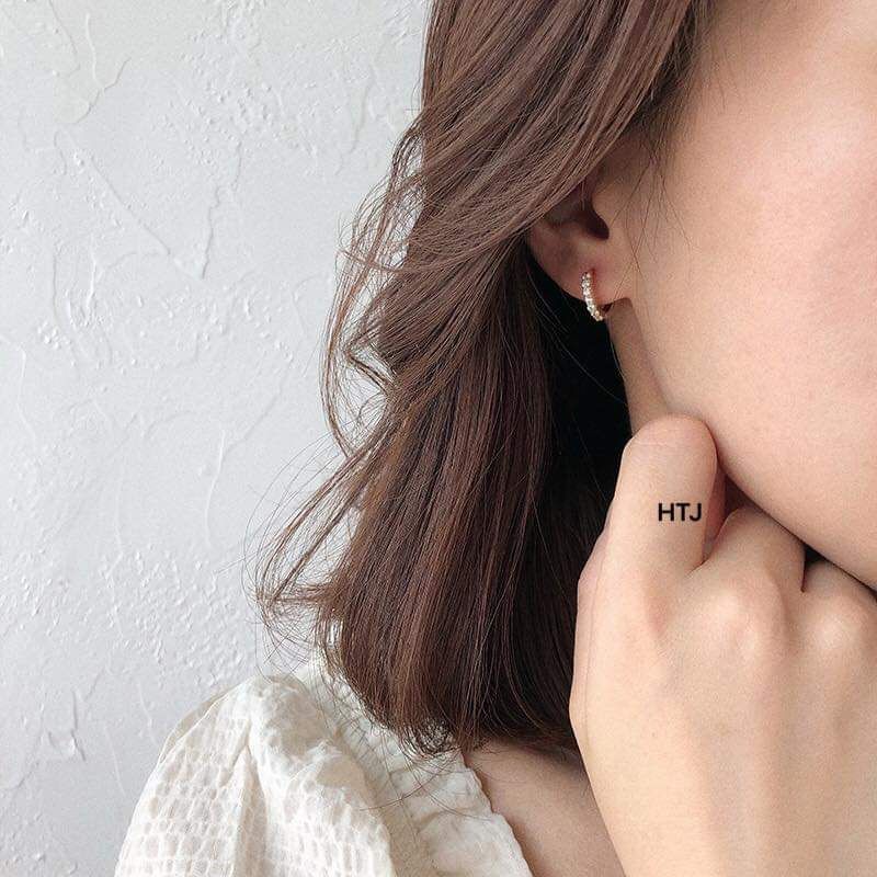 BÔNG TAI TRÒN ĐÍNH  1 HÀNG ĐÁ BẠC XI VÀNG