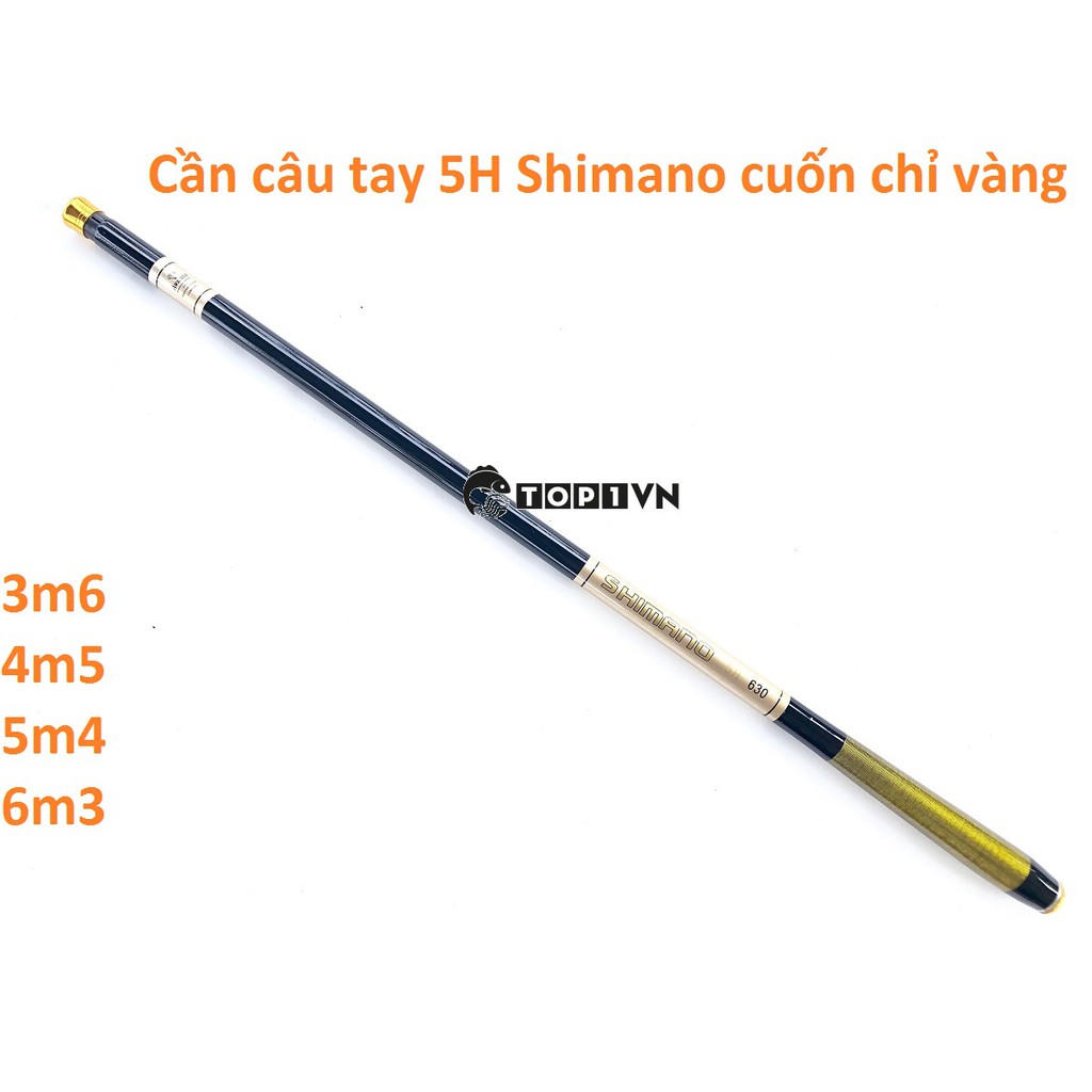 Cần câu tay 5H Shimano vàng - Top1VN giá rẻ y hình