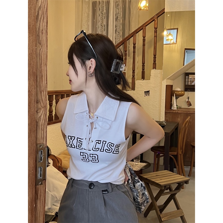 Áo Thun Nữ Cộc Tay Có Cổ Thời Trang Hàn Quốc