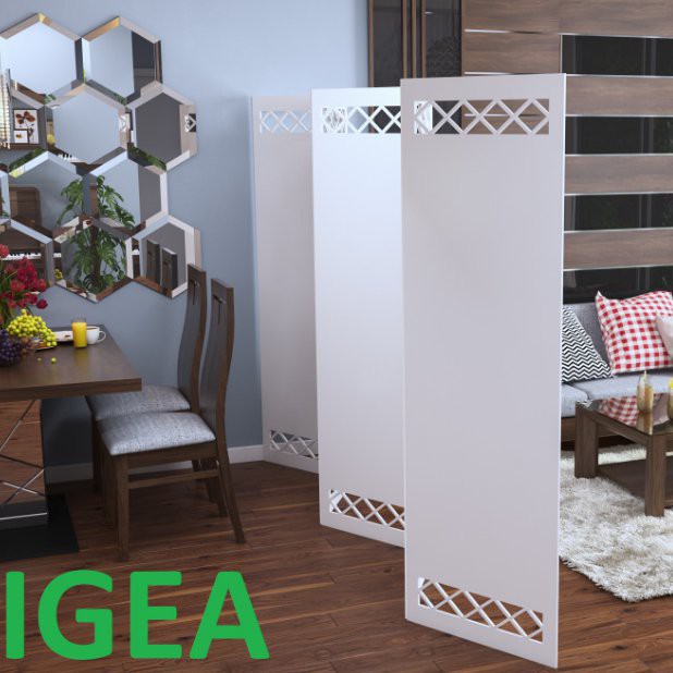 [Có 1 không 2] vách ngăn bình phong kín loại 1cánh/ kèm chân bình phong.IG465