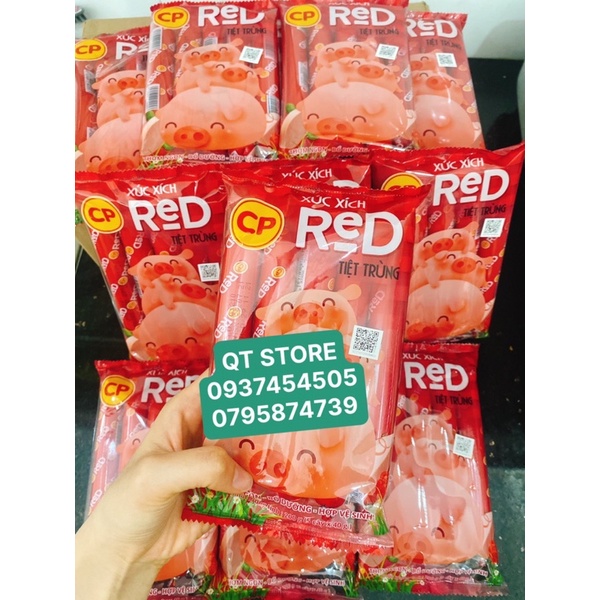 THÙNG XÚC XÍCH RED CP 40GR*100 CÂY BAO BÌ MỚi