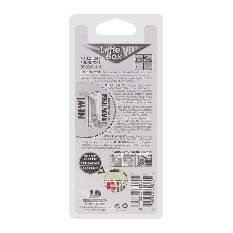 Hộp Thơm Ghim Máy Lạnh L&amp;D Little Box New Car 5ml Nhập Khẩu Chính Hãng