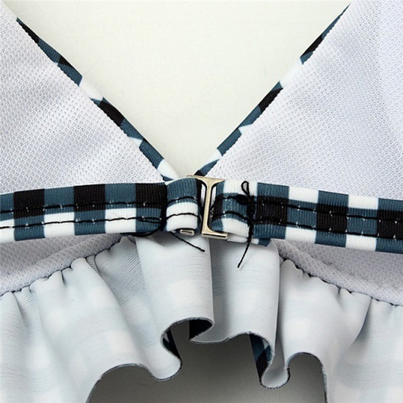 Bộ Bikini Hai Mảnh Họa Tiết Sọc Caro Có Mút Nâng Ngực Quyến Rũ Cho Nữ | BigBuy360 - bigbuy360.vn