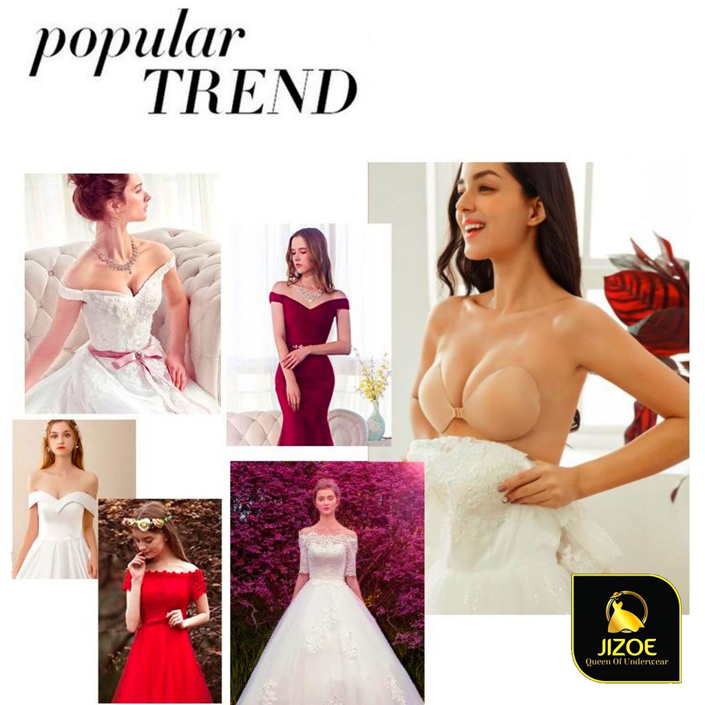 Áo Bra dán ngực nữ bàn tay Cao Cấp siêu dính dễ thương cài trước nâng ngực tạo khe đẹp SEXY gợi cảm giá rẻ JIZOE MDT08