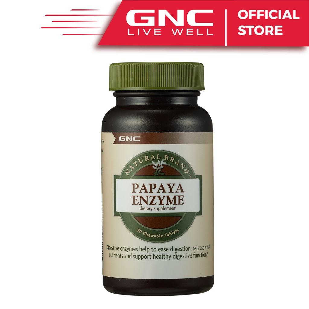 Viên Uống Enzyme Chiết Xuất Đu Đủ GNC Papaya Enzyme (90 Viên)