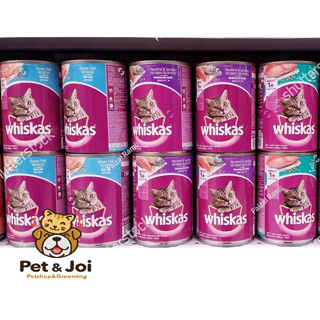 [400g] Pate lon Whiskas cho mèo ⚡SIÊU_ƯU_ĐÃI⚡ngẫu nhiên vị - CÁ NGỪ và CÁ BIỂN - PET&amp;JOI