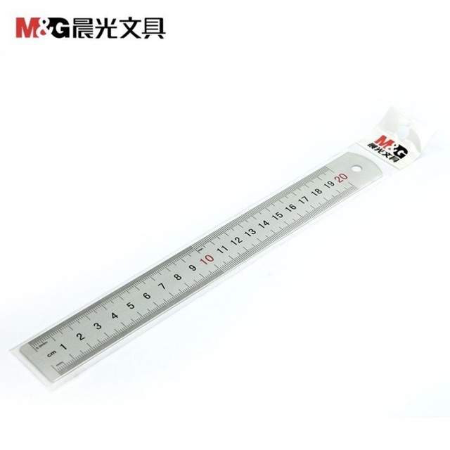 Thước Kẻ Sắt Kim Loại Lá Thép Cao Cấp – 20cm