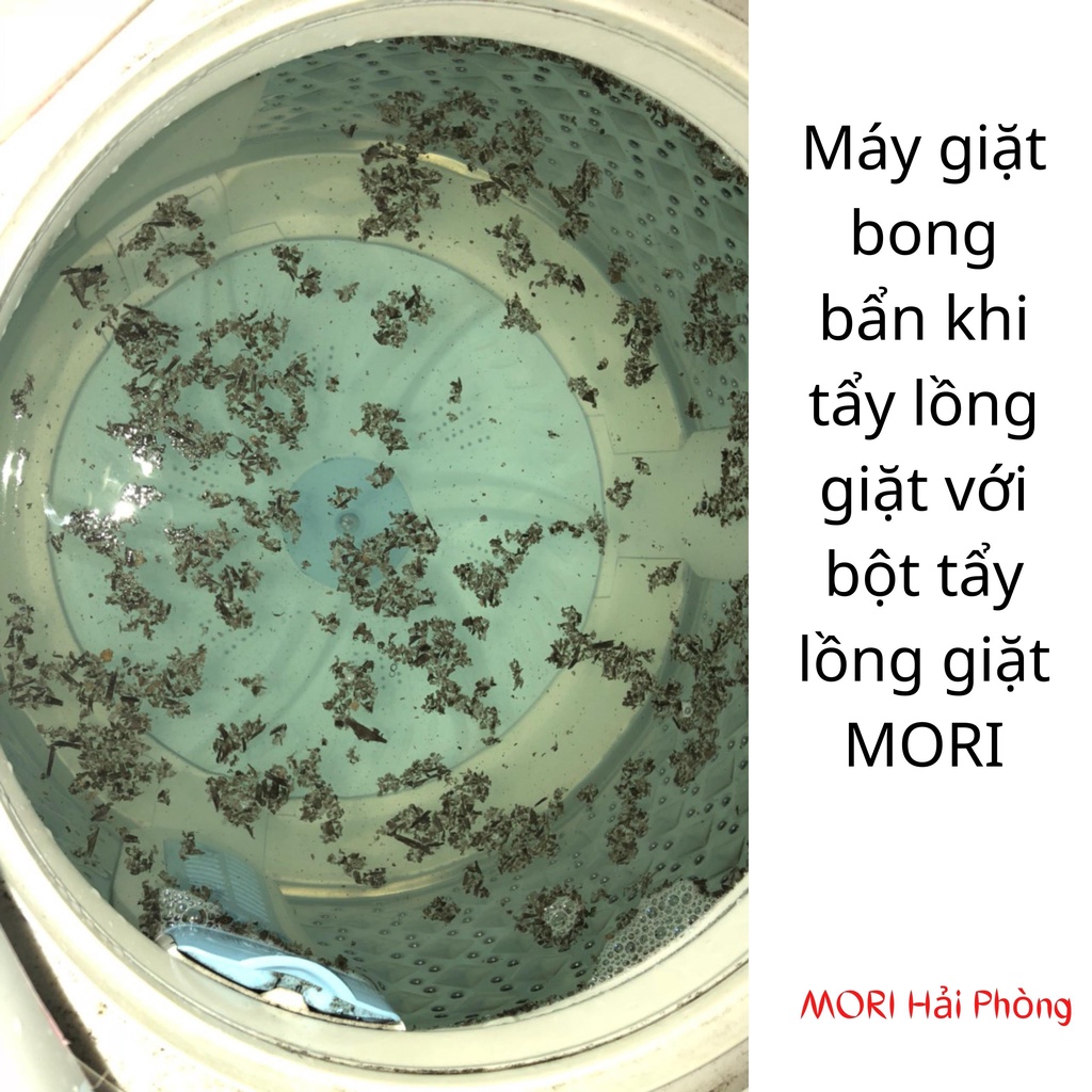 Vệ sinh máy giặt MORI, bột vệ sinh lồng giặt, làm sach máy giặt, tẩy lồng giặt siêu sạch hộp 250g và 500g