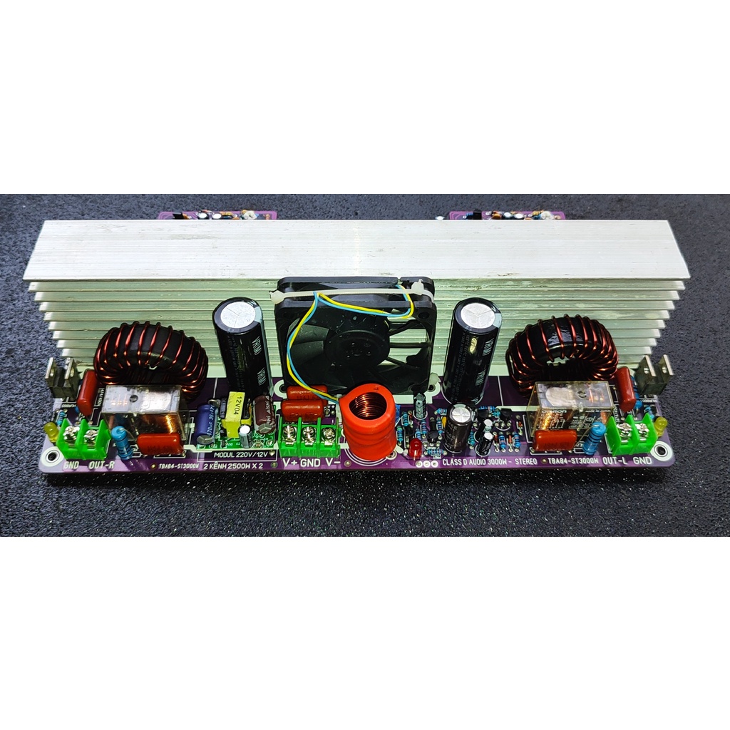 Mạch công suất class D 2 kênh stereo 2500W x 2