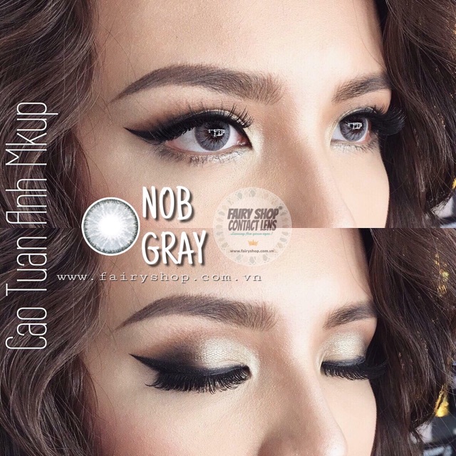 Kính Áp Tròng NOB GRAY 14.2mm - Kính Áp Tròng FAIRY SHOP CONTACT LENS độ 0 đến 7