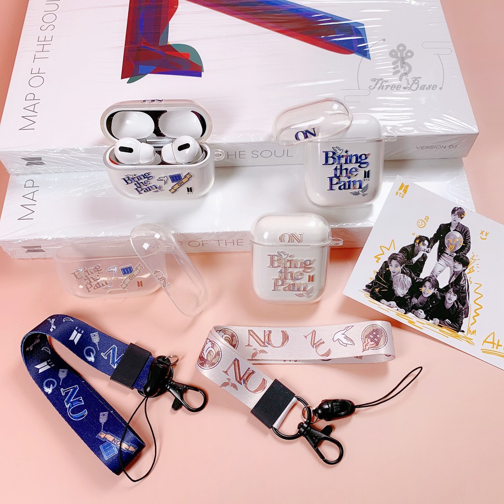 Vỏ mềm TPU hình BTS-613 bảo vệ hộp sạc tai nghe Apple Samsung Bluetooth Airpods 3 gen 2 pro/Samsung galaxy buds live pro Buds 2