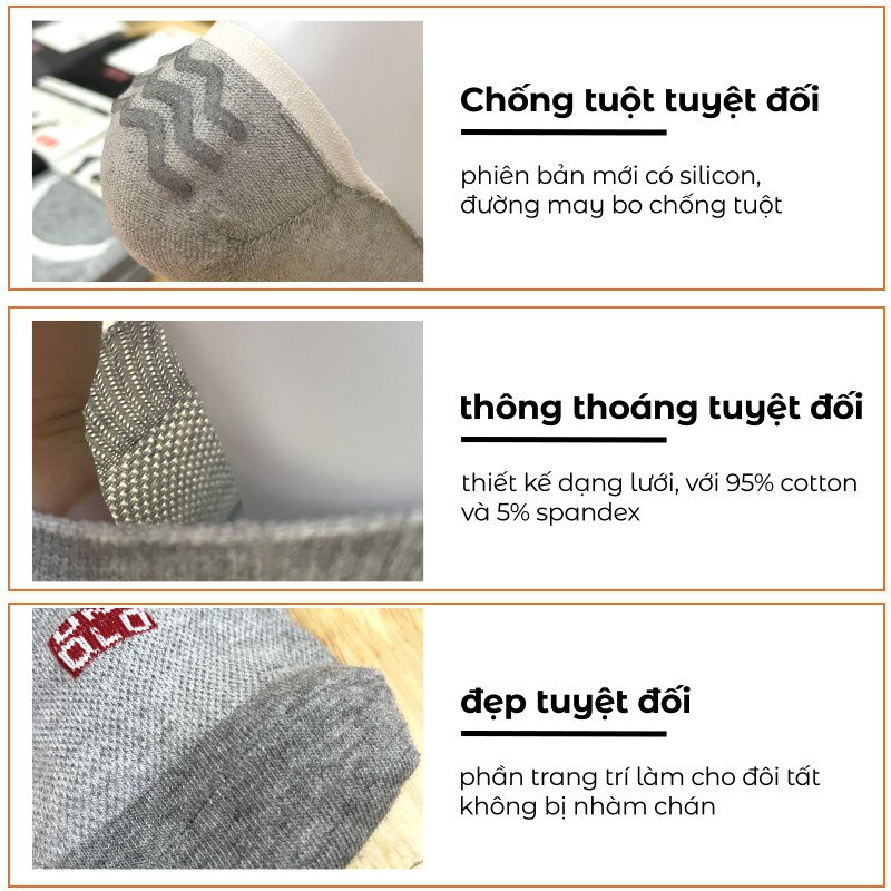 *freeship xtra*Tất lười nam uni cao cấp