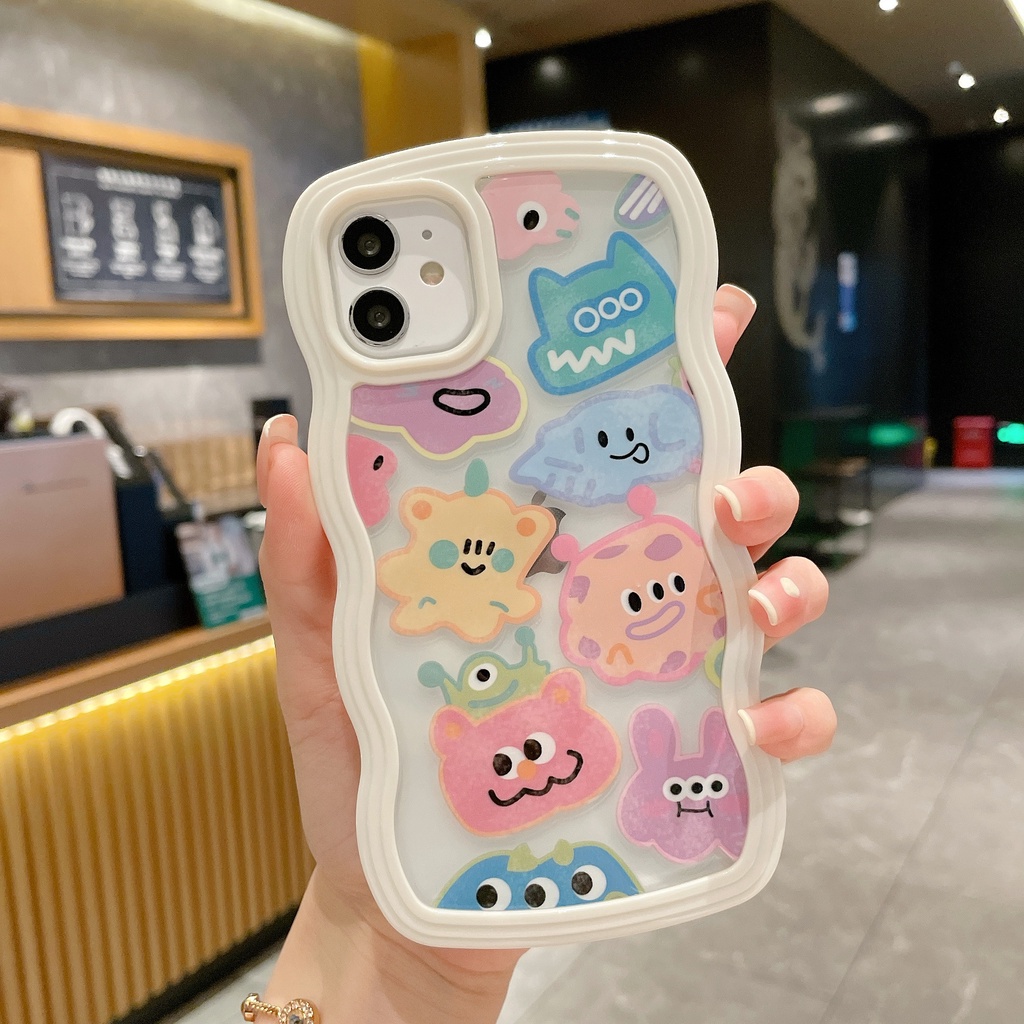 Ốp Điện Thoại Chống Sốc Họa Tiết Động Vật Hoạt Hình Cho iPhone 14 / 13 / 12 / 11 / X
