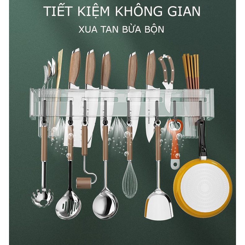 Kệ treo dao inox cao cấp - Cài dao kéo, ống đũa thìa, muôi và các dụng cụ bếp  - chất liệu inox