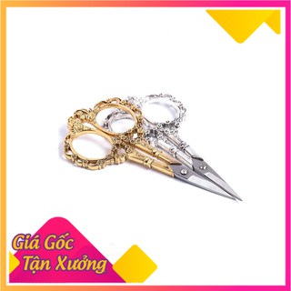 Kéo cắt móng cắt phom móng giả hoa văn cổ điển hoàng cung