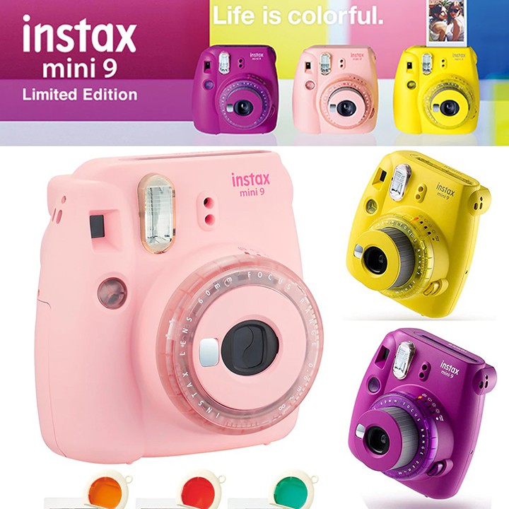 FUJIFILM INSTAX MINI 9 (TẶNG KÈM 1 HỘP FILM 10 TẤM) - Máy ảnh lấy liền - Hàng Chính Hãng