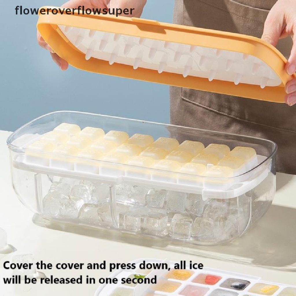 Khay silicone làm đá viên có nắp đậy thân thiện vớI môI trường