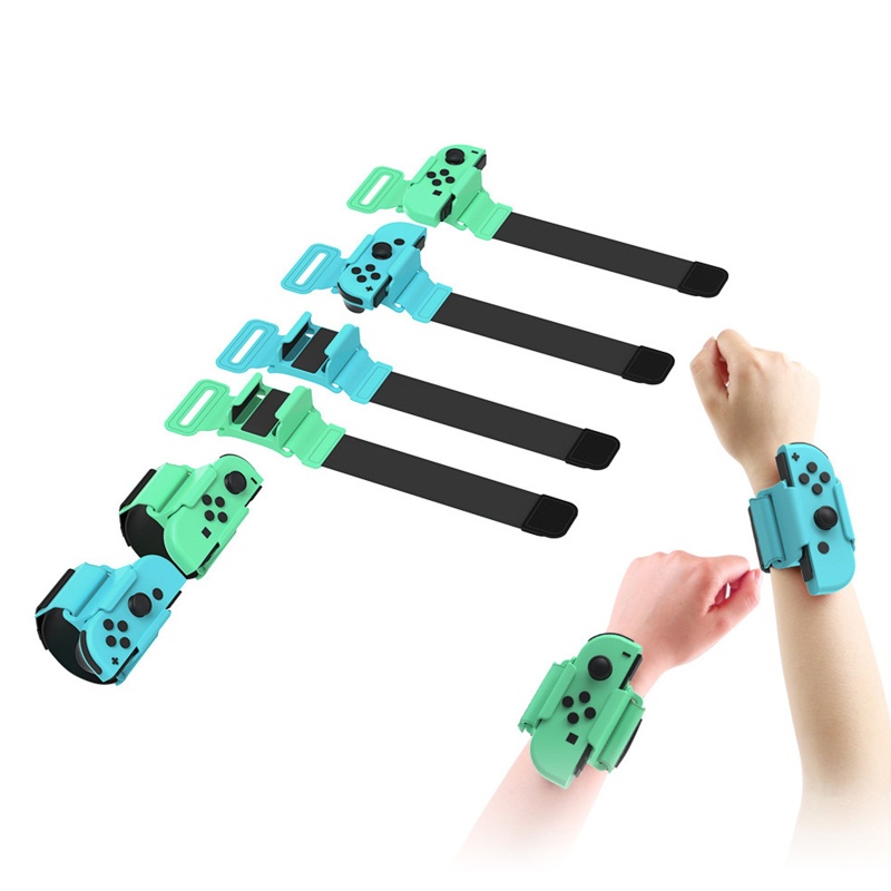 Bộ 2 Cặp Dây Đeo Tay / Chân Chơi Game Nhảy Múa Chỉnh Được Cho Switch OLED