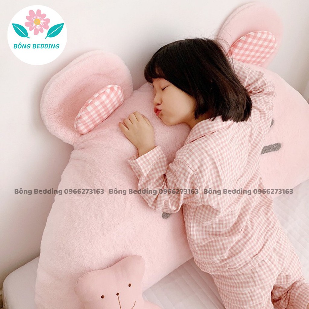 Gối Tựa Đầu Giường Hình Thú, Chất Liệu Vải Nỉ Lông Cao Cấp Có Sẵn Kích Thước 1m5