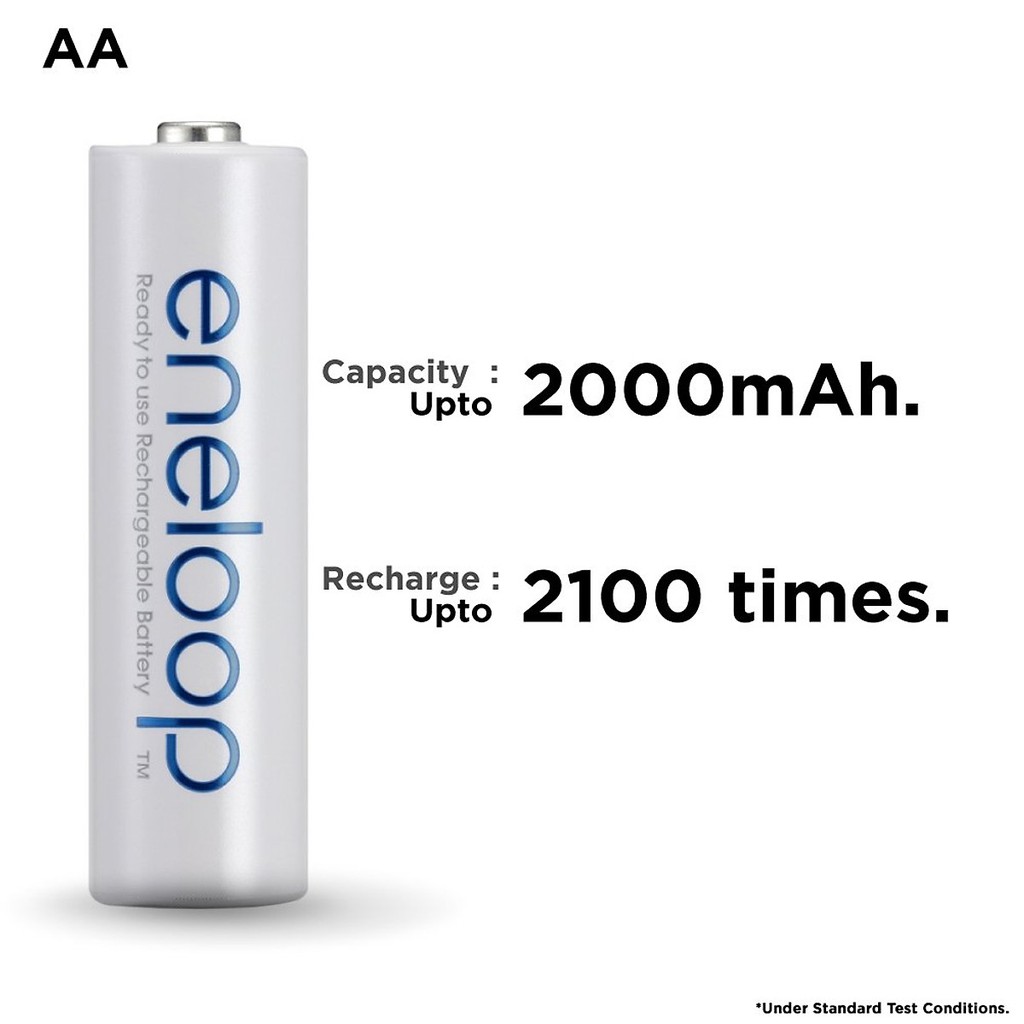 Pin Sạc AA Panasonic Eneloop 2000mAh Chính Hãng Made in Japan (vỉ 4 pin)