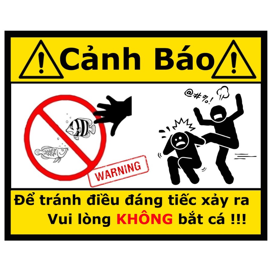 CẢNH CÁO, CẢNH BÁO HỒ CÁ, CÁ CẢNH - NGUY HIỂM HỒ CÁ, BỂ CÁ, TỦ CÁ - CÁ CẢNH CÁ KOI CẤM SỜ