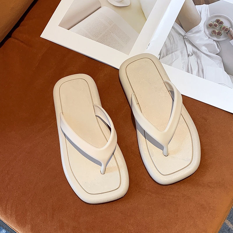 Dép sandal đế bằng thiết kế đơn giản phong cách Hàn Quốc hợp thời trang