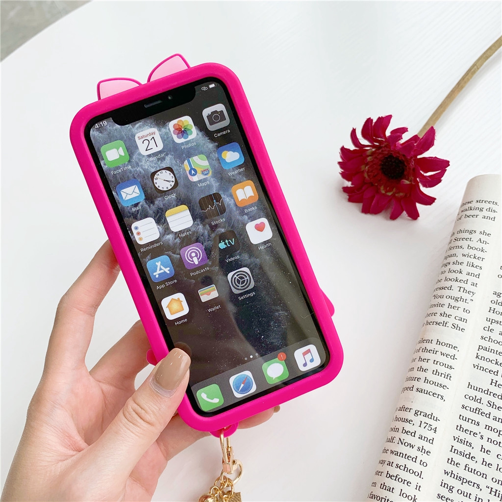 Hoạt Hình Ốp Điện Thoại Silicone Mặt Gương In Hình Barbie Cho Apple Iphone11 / 12pro Mimi Xr Xs Max I6 / 7 / 8plus