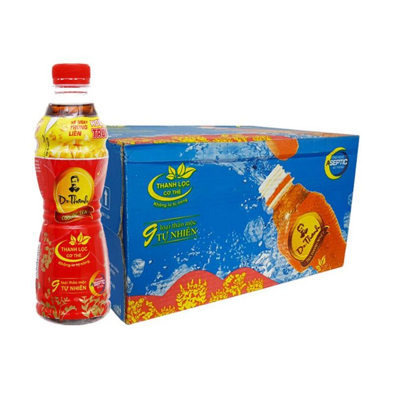 Thùng 24 chai trà thanh nhiệt giải độc Dr. Thanh 330ml