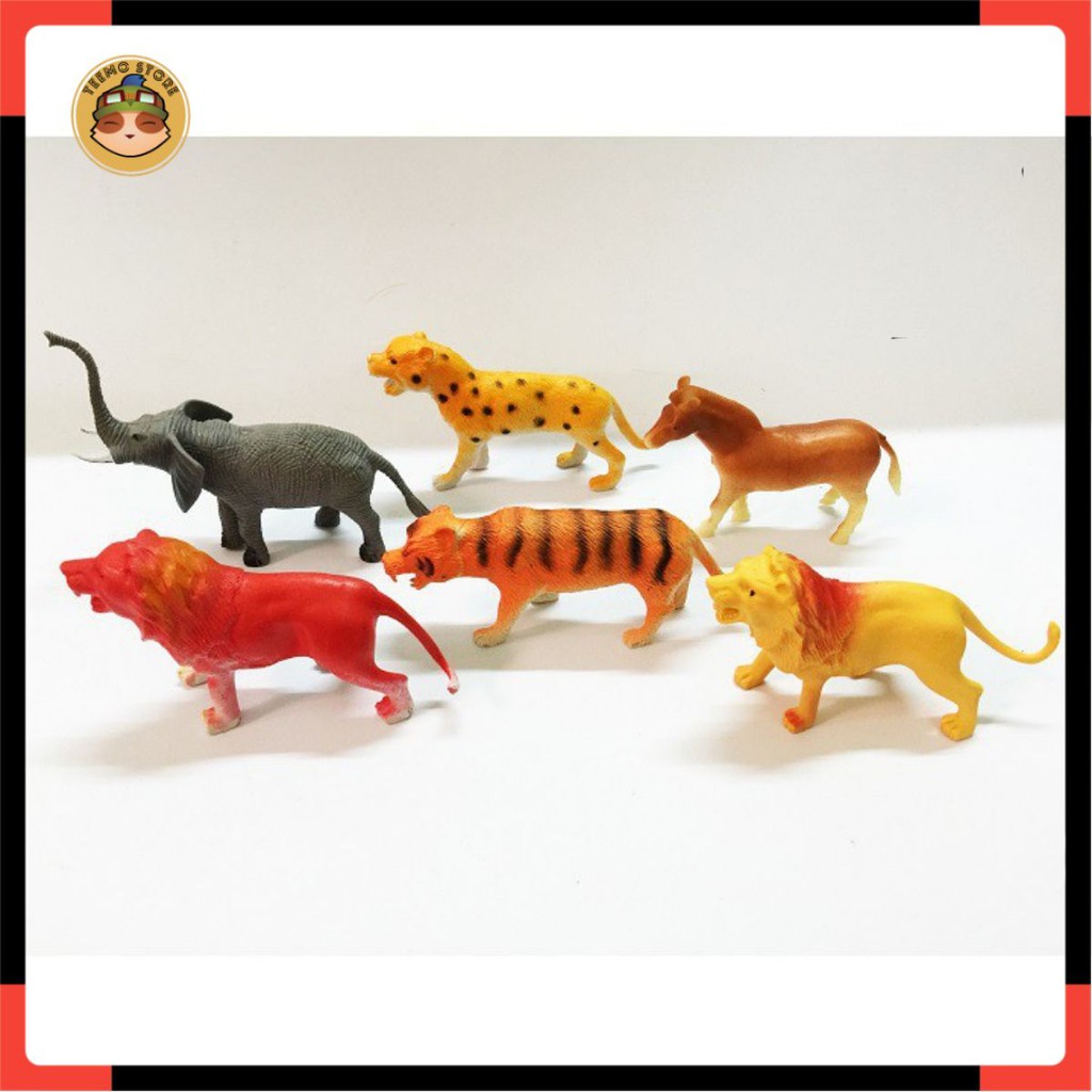 BỘ SƯU TẬP MÔ HÌNH 6 CON THÚ RỪNG .LÀM TỰ NHỰA ABS AN TOÀN, TĂNG KHẢ NĂNG NHẬN BIẾT CỦA TRẺ