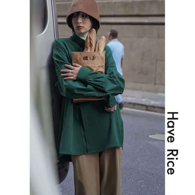 Áo Sơ Mi Hai Dây Màu Xanh Lá Đậm Phong Cách Pháp Độc Đáo Thời Trang Cho Nữ 2022