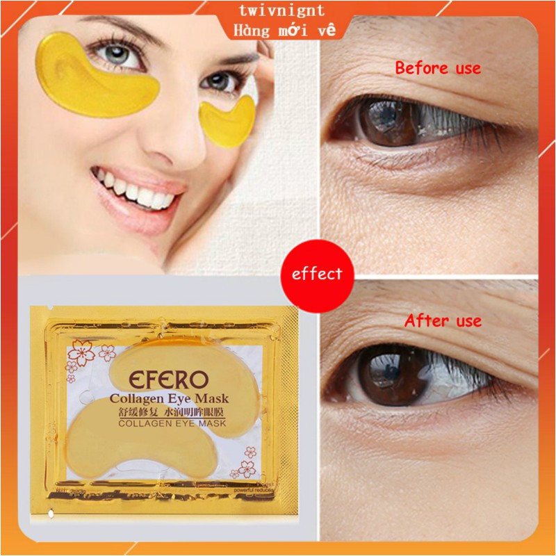 Mặt nạ mắt collagen vàng 24K chống nếp nhăn lão hóa và quầng thâm | BigBuy360 - bigbuy360.vn