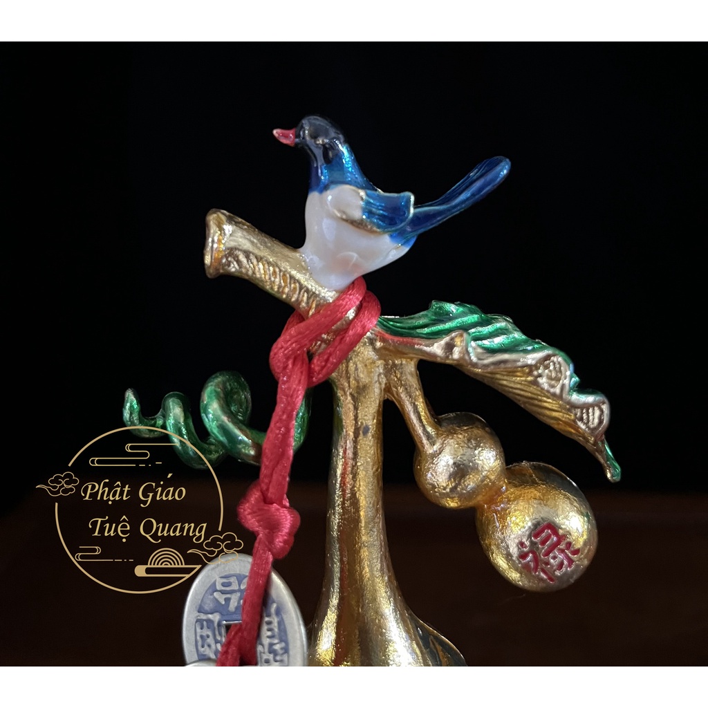 Hồ Lô Vàng Lá Đồng Tiền Hình Gậy Như Ý , Hình Lá,Hình Chim - Phật Giáo Tuệ Quang