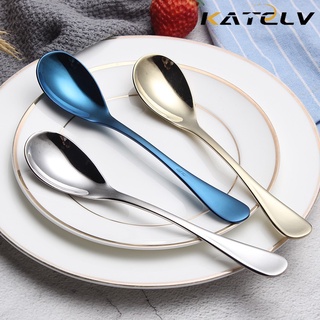 KATELV Muỗng Thép Không Gỉ Nhiều Màu Tùy Chọn Cao Cấp Sang Trọng