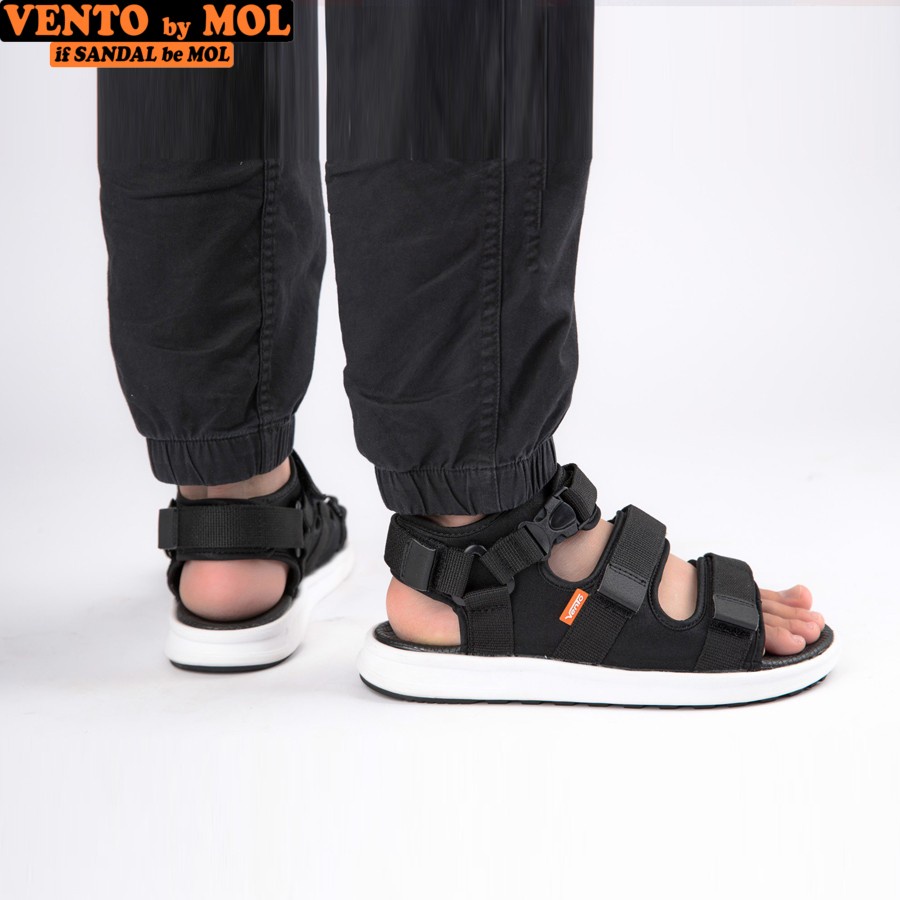 Giày sandal Vento unisex nam nữ 3 quai ngang siêu nhẹ có quai hậu cố định cho cặp đôi mang đi học đi biển du lịch NB03B