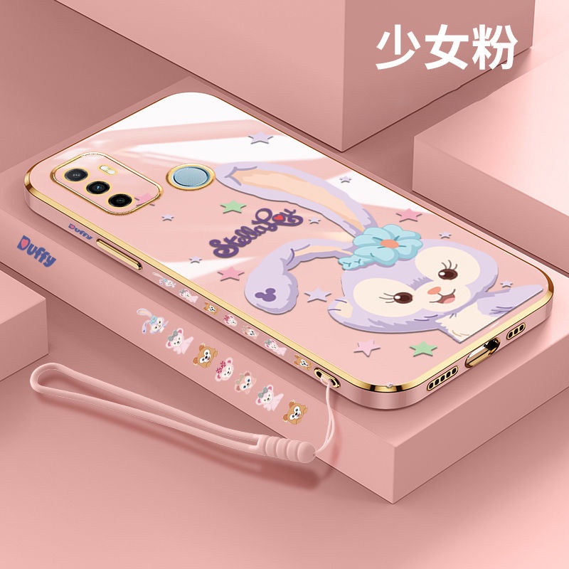 Ốp Điện Thoại Mềm Siêu Mỏng Mạ Điện Họa Tiết Hoạt Hình Cho OPPO A53 2020 F11 A31 2020 A52 A92