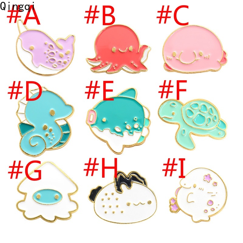 Ghim cài áo MISS ZOE thiết kế hình động vật đại dương dễ thương