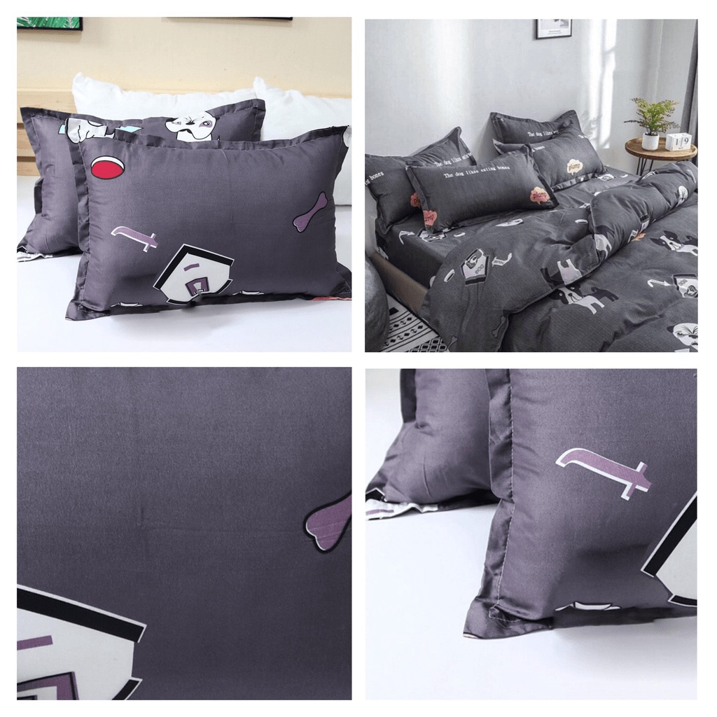 Bộ Vỏ Gối Nằm Cotton Poly Kích thước 45x65cm Rẻ Đẹp Chỉ Có Tại Sunzin