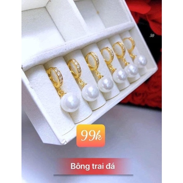 bông tai mạ vàng