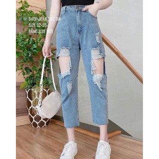 Bigsize quần jean Baggy  LƯNG CAO